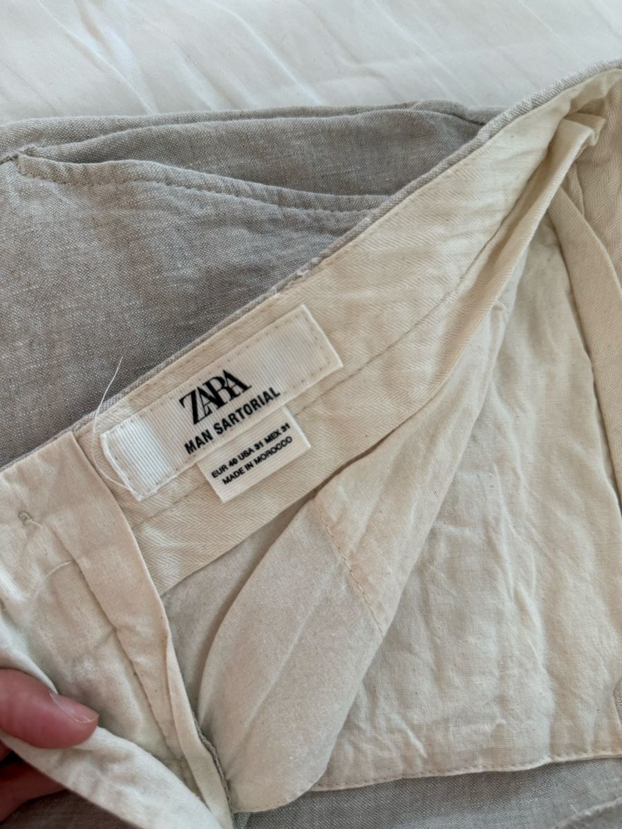 Zara Pantaloni: Zara Leinenhose Herren Gr. 40 – Usato da Volketswil venduto da habibeoez 2