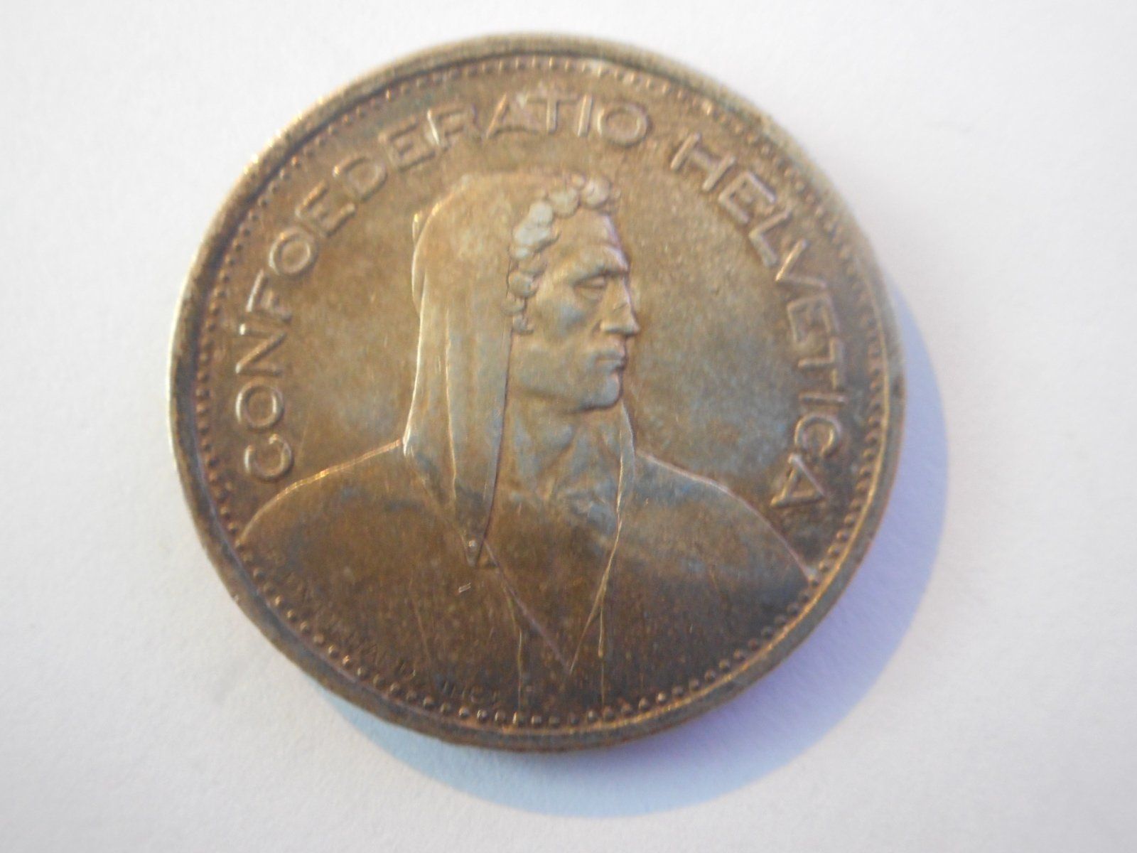 Tutti le monete: 5 Fr. 1954 silber – Usato da Kriegstetten venduto da pizlad2010 1