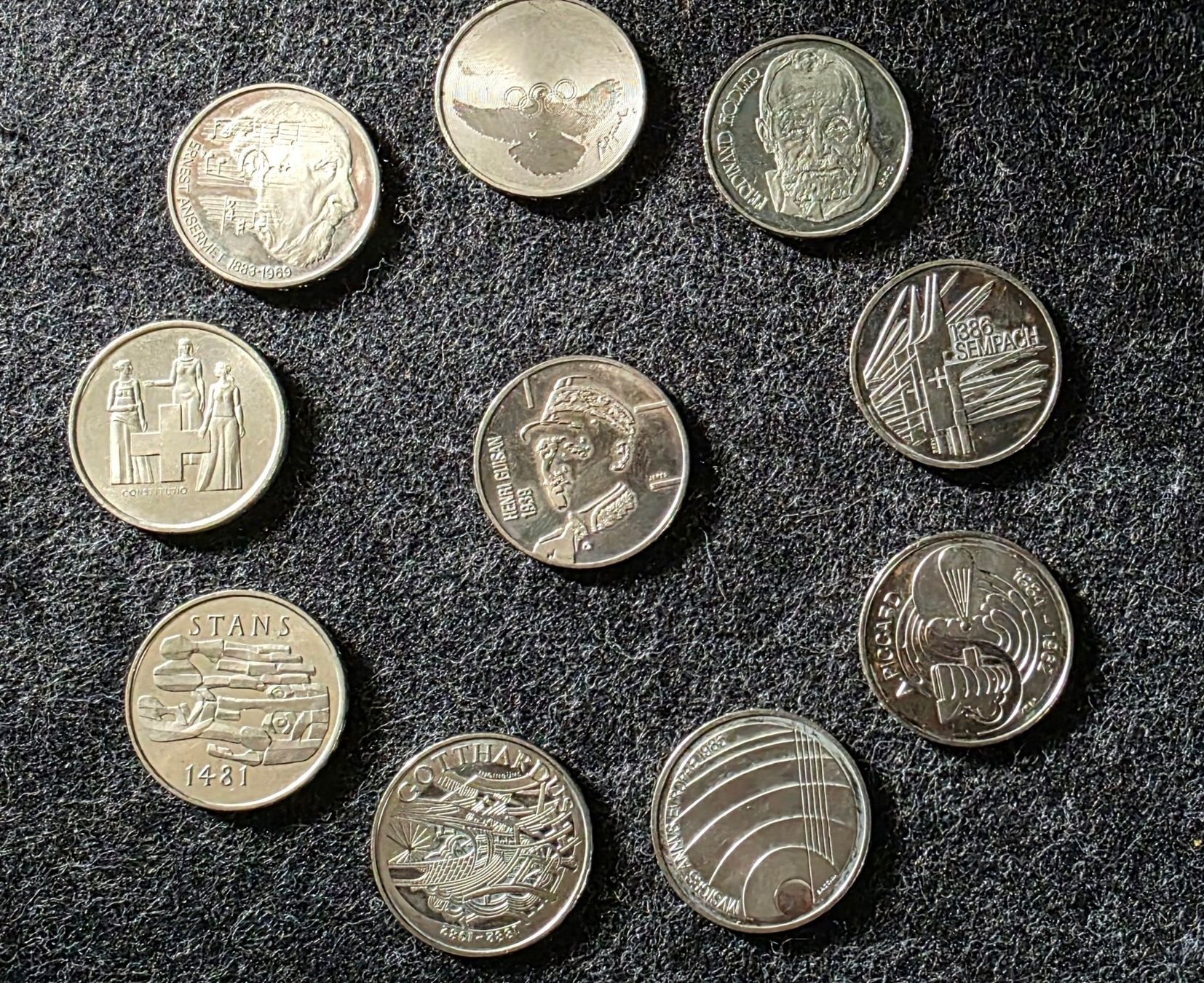 Tutti le monete: 10 Sonder Fünfliber – Usato da Niederbuchsiten venduto da Haeschmi
