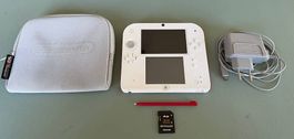 Nintendo 2DS Weiss/Rot inkl. 3 Spiele, Ladegerät und Hülle