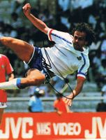 Michel Platini 1955- Autogramm signiert Magazinbild 20x27cm