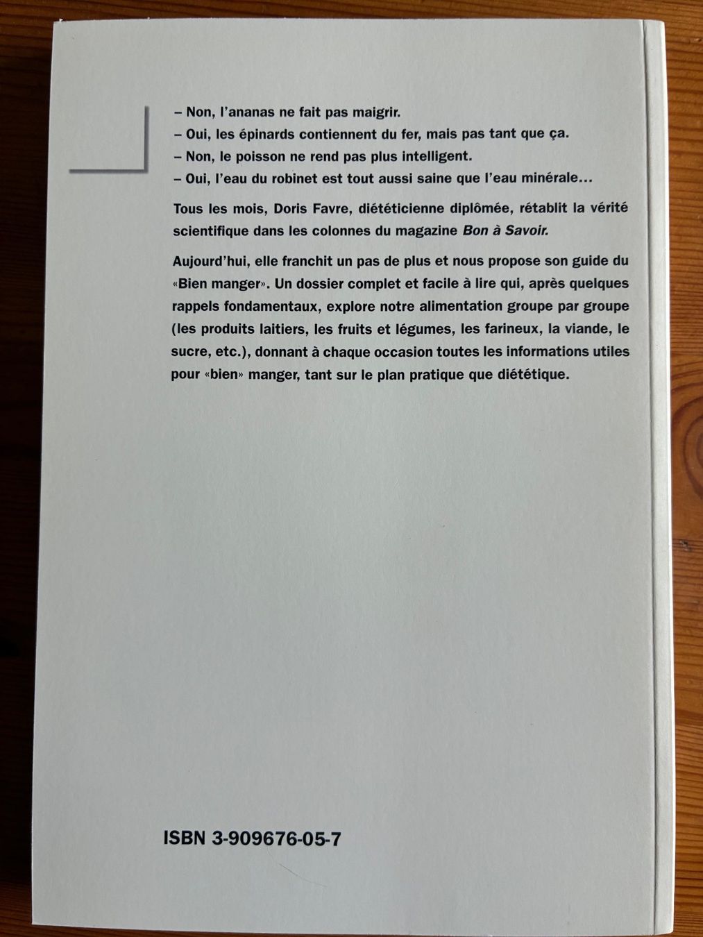 Libri: Bien manger – Usato da Moutier venduto da lebadin 1