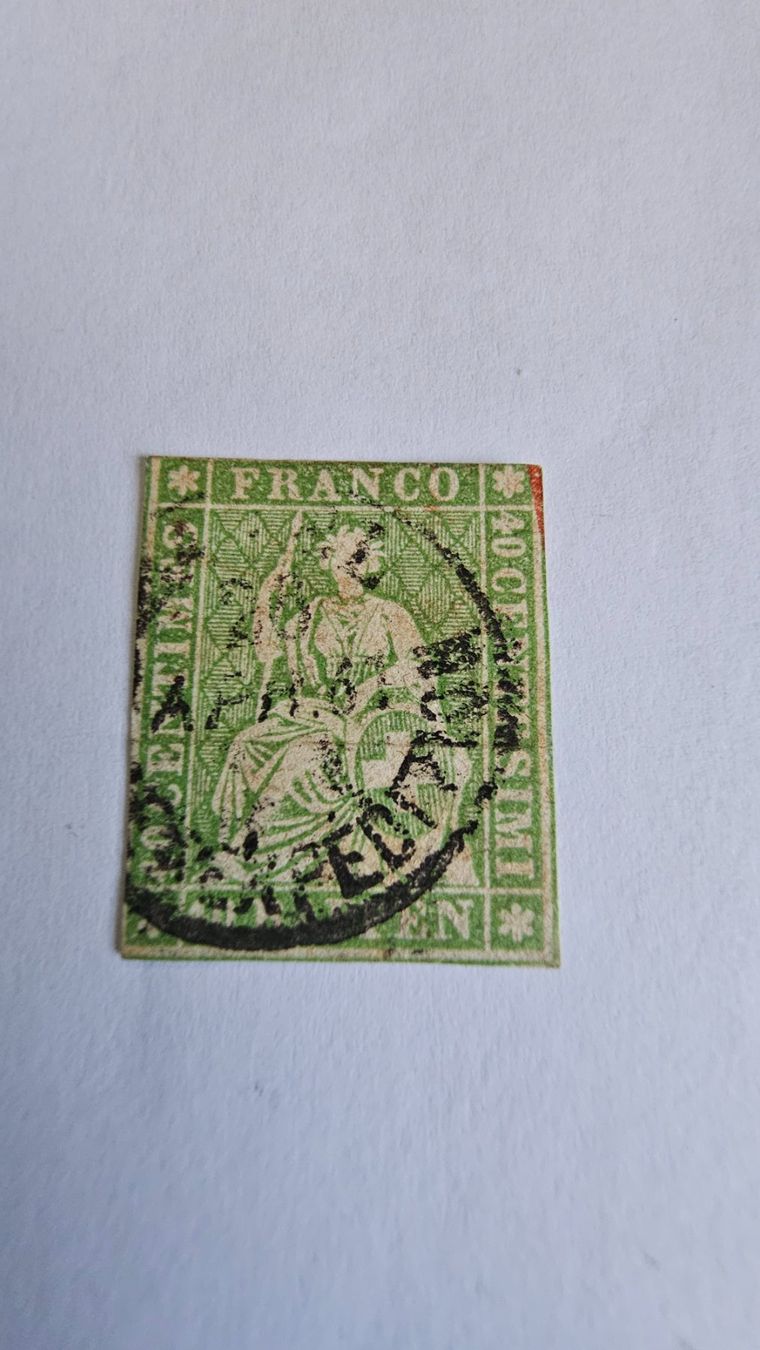 Alle Briefmarken: Strubel 26G  SBK 120 Fr. – Gebraucht aus Zug von alt_9p2z