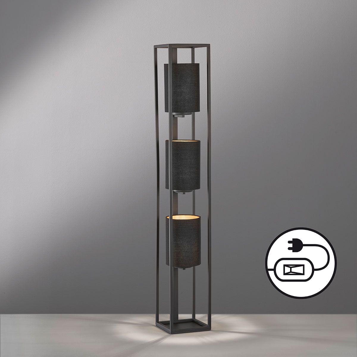 Lampen: Stehleuchte, Schwarz, 130 cm Höhe – Neu (gemäss Beschreibung) aus Kreuzlingen von Smart-Light