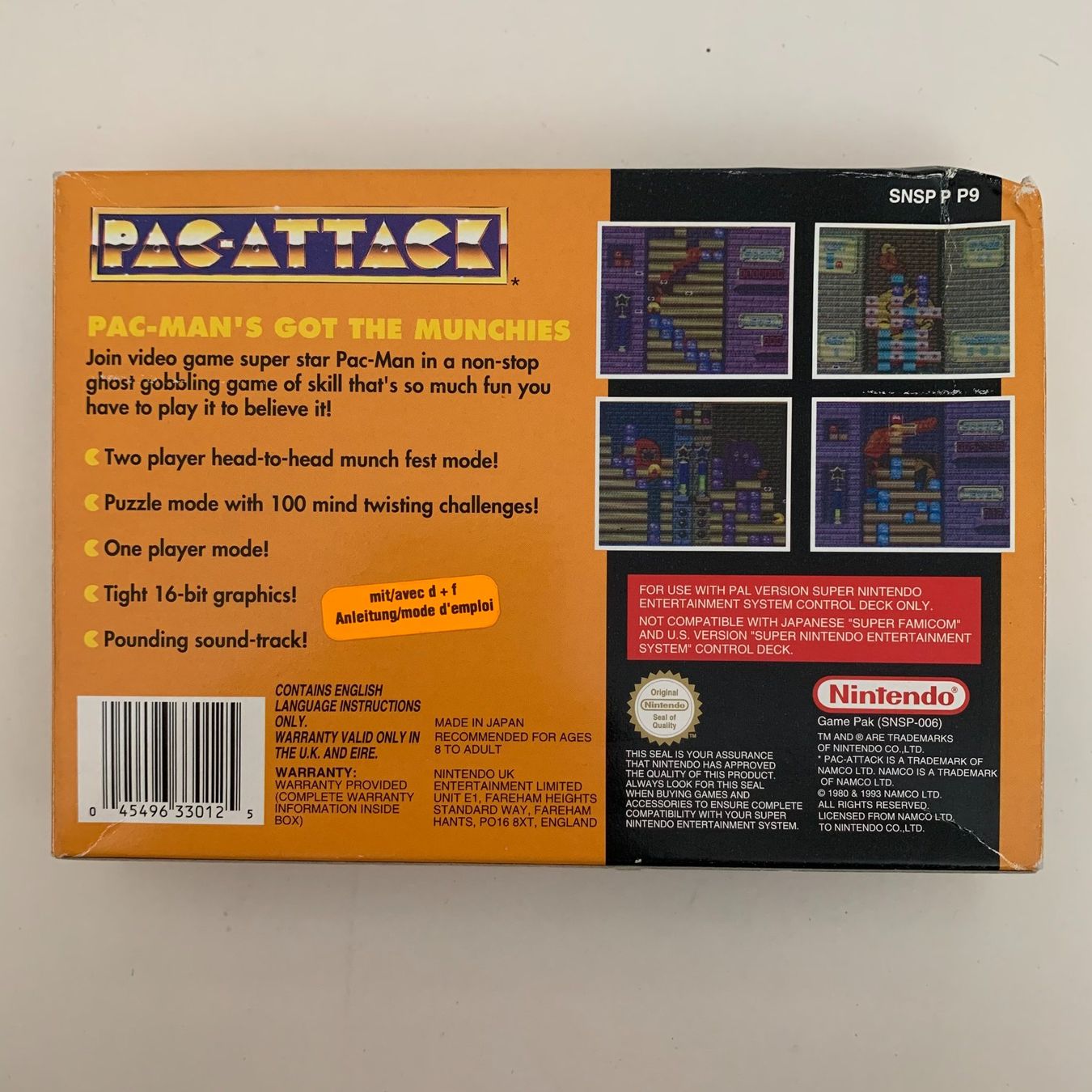 Nintendo Giochi: Pac-Attack - SNES - OVP – Usato da Zürich venduto da Mephisto87 1