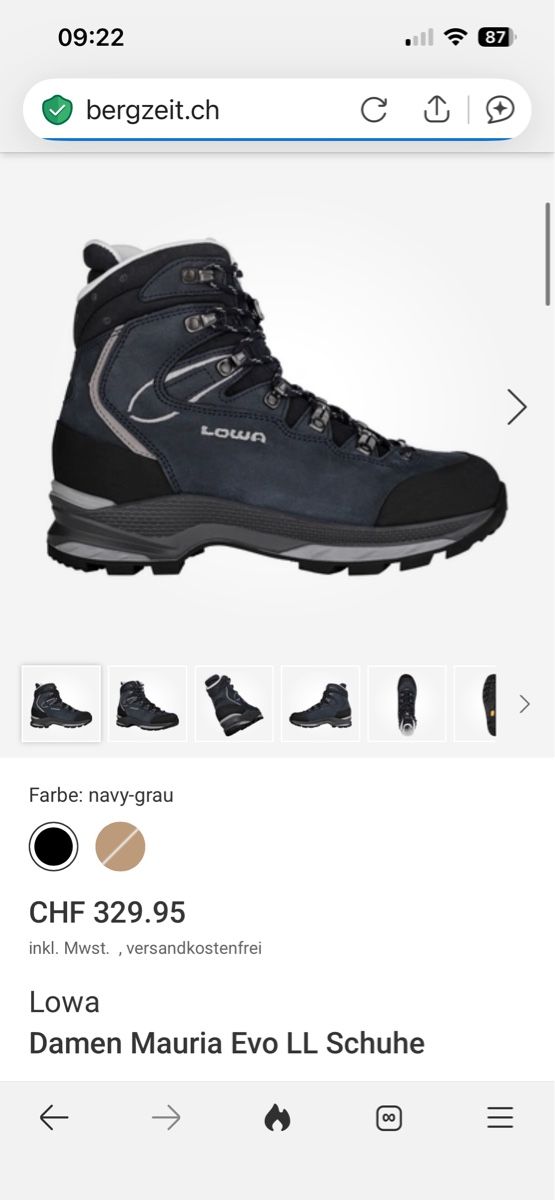 Lowa Scarpe da uomo: Lowa Wanderschuhe Gr 42.5 – Usato da Zürich venduto da manosch