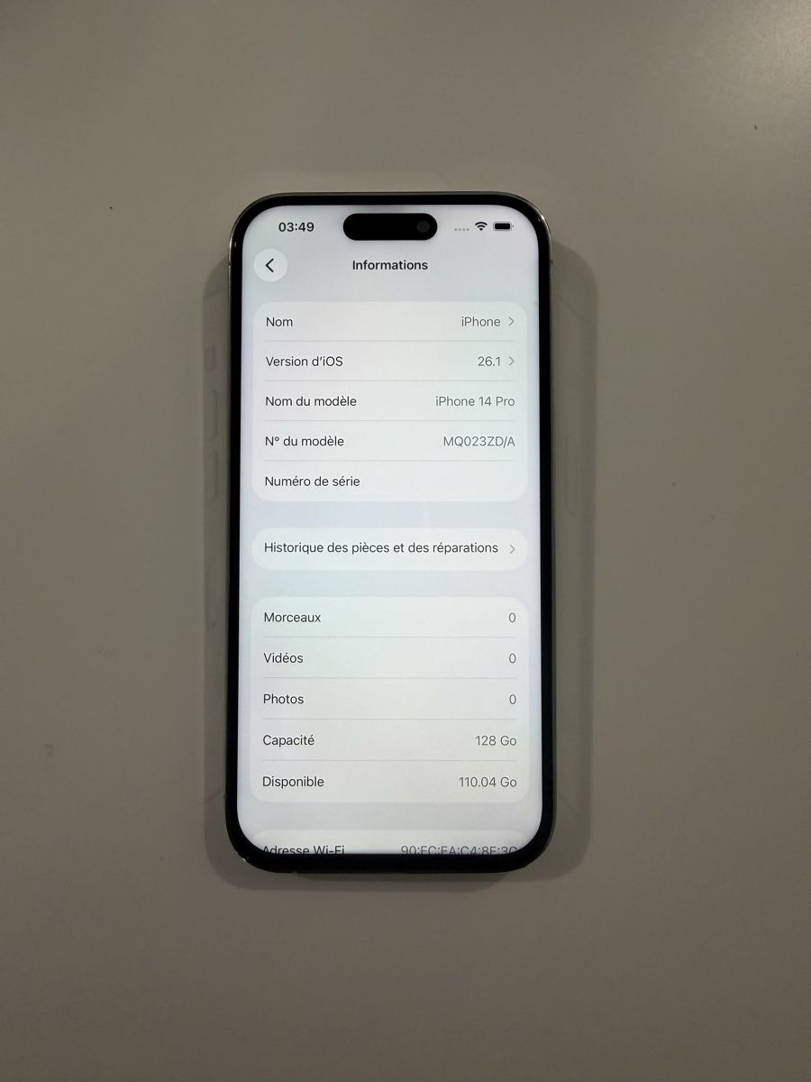 Apple Portables: Apple iPhone 14 Pro 128 Go – D'occasion à Yverdon-les-Bains par AVRS.CH 3