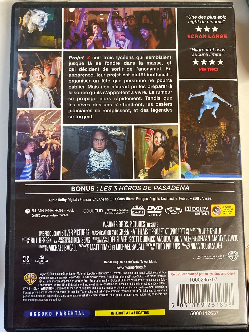 Tutti i DVDs: DVD - Projet X – Usato da Le Brassus venduto da cinema13 1