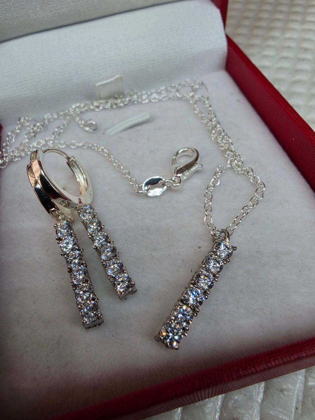 Altri gioielli: Ensemble argent avec zircons – Nuovo e nell'imballaggio originale da Reconvilier venduto da Tsma67 9