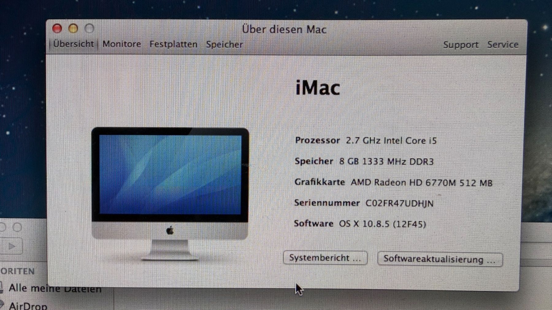 Apple PC: iMac 21.5 Zoll – Usato da Hettlingen venduto da snoopy_77 1