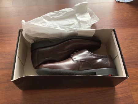 Chaussures derby homme Meivo en cuir brun