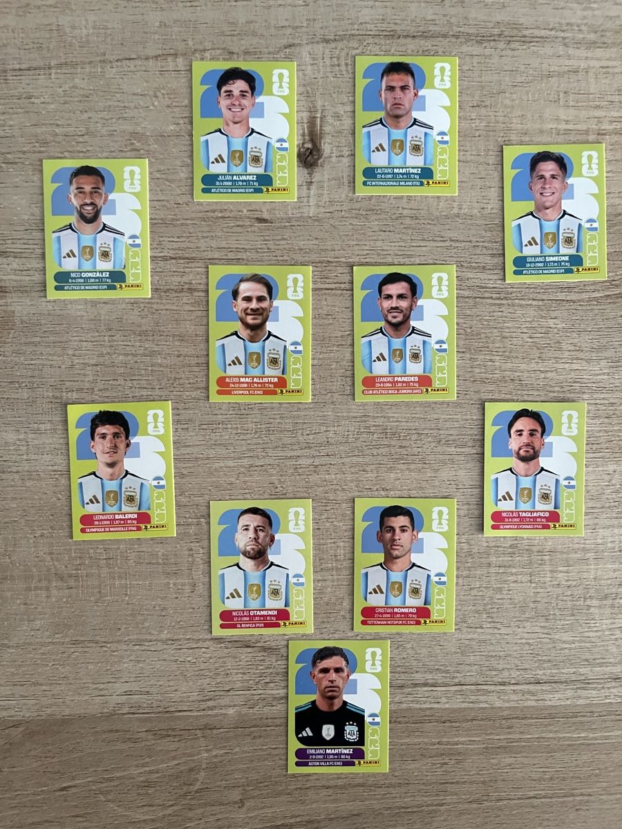 Panini Carte collezionabili: Panini WM 2026 Sticker Argentinien Startelf  – Nuovo (secondo la descrizione) da Mägenwil venduto da ben_rb7z