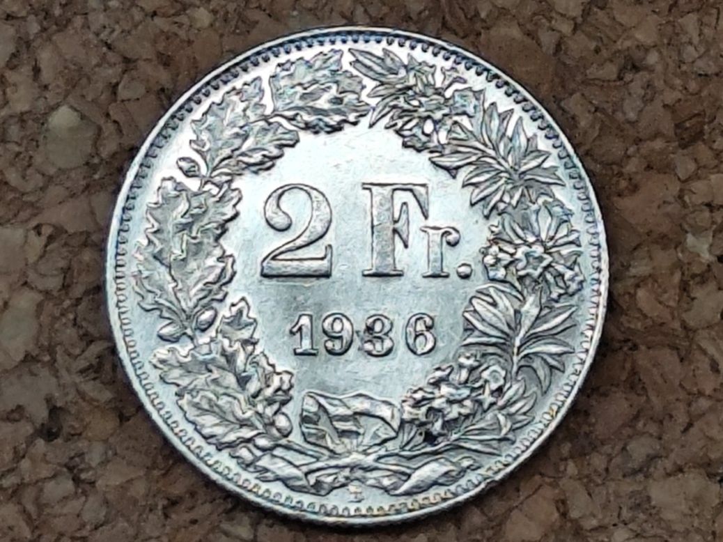 Tutti le monete: ==> 2Fr 1936 vz <== – Usato da Bern venduto da b.man_is_back