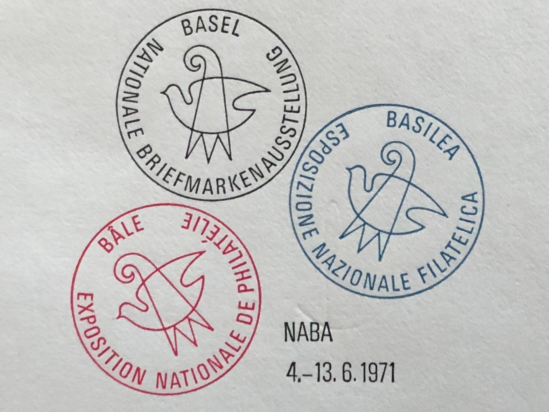 Tous les timbres: Naba 1971 in Basel: R-Umschlag – D'occasion à Biel/Bienne par TomBaBi 2