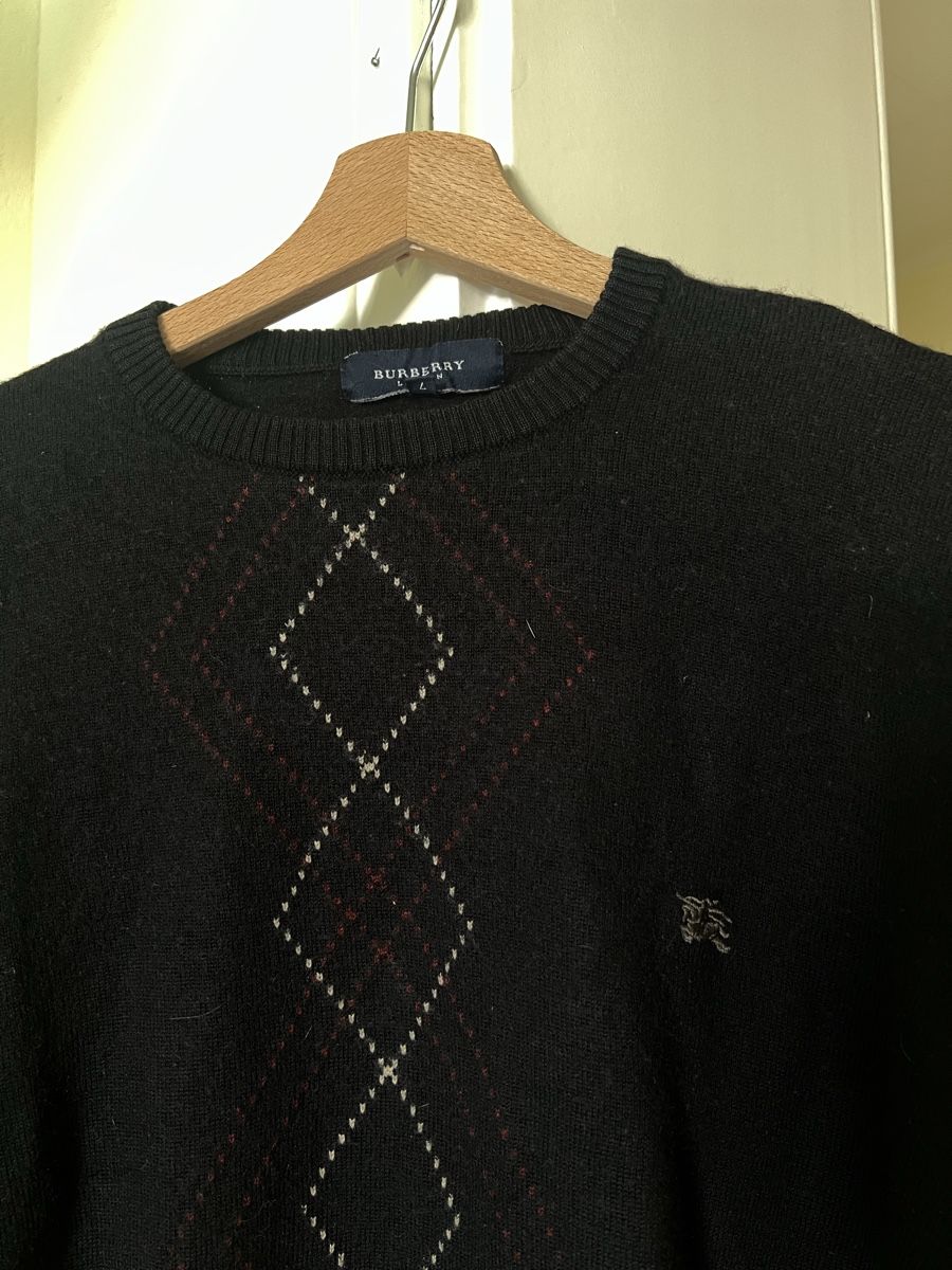 Burberry Pullover & Sweatshirts: Burberry Pullover schwarz mit Muster Grösse L – Gebraucht aus Luzern von Woodbee44 1