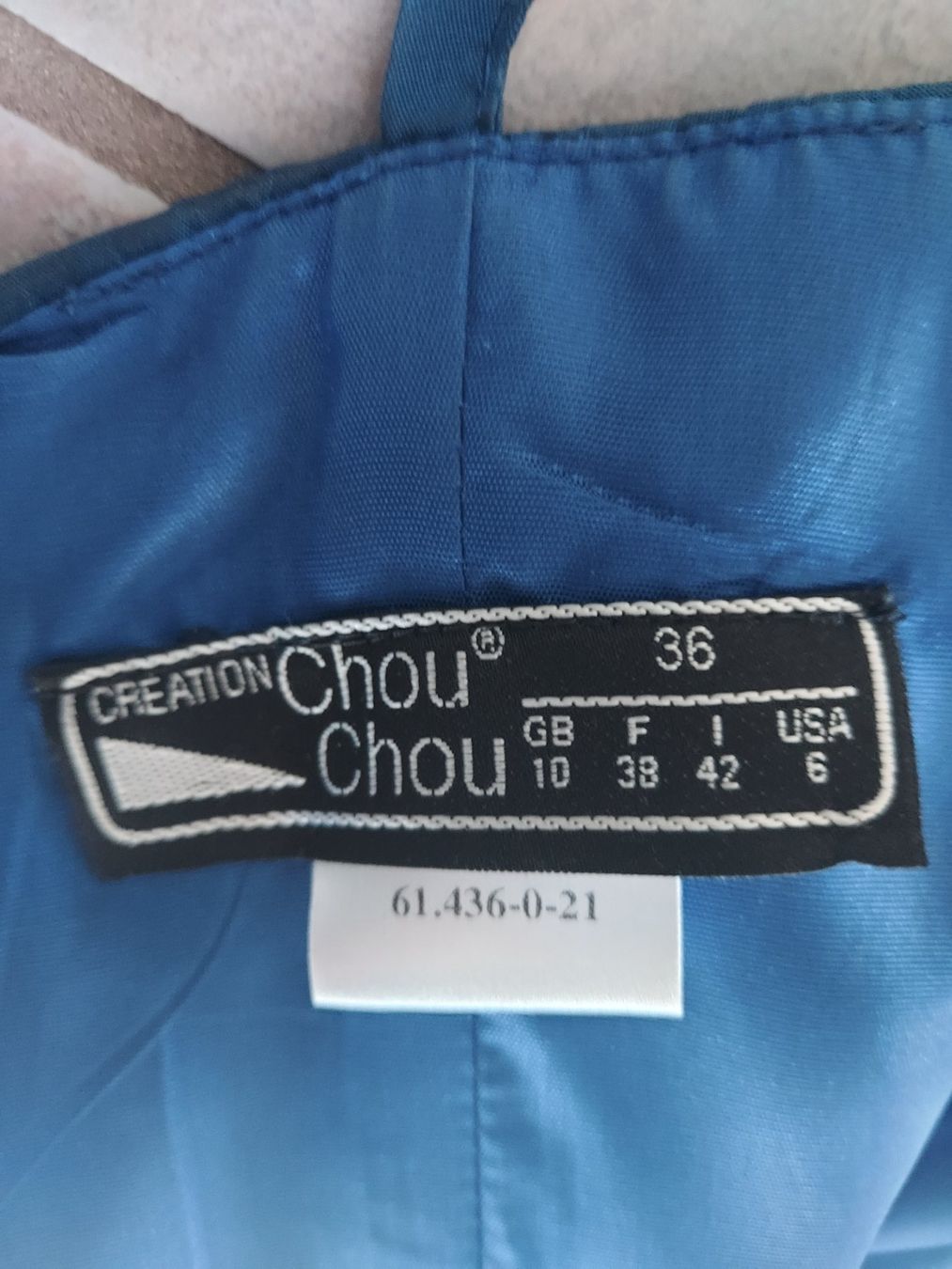 Kleider: Abendkleid Creation Chou Chou blau Grösse 36 – Gebraucht aus Bremgarten AG von Kerikeri1 2