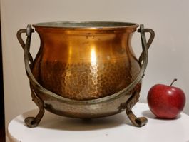 Vintage Jardiniere  Kupfer Art Deco Stil