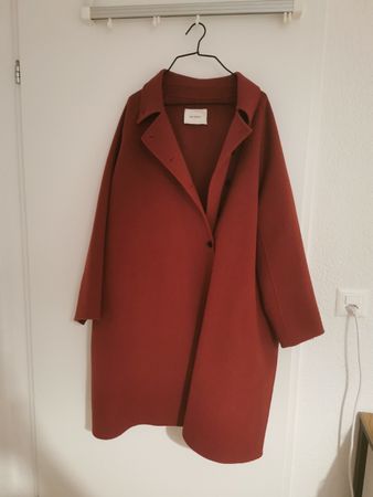 Damen Mantel rot einreihig guter Zustand