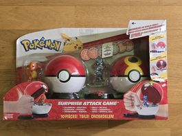 Pokémon PKW2505 - Surprise Attack Game - Glumanda vs. Riolu