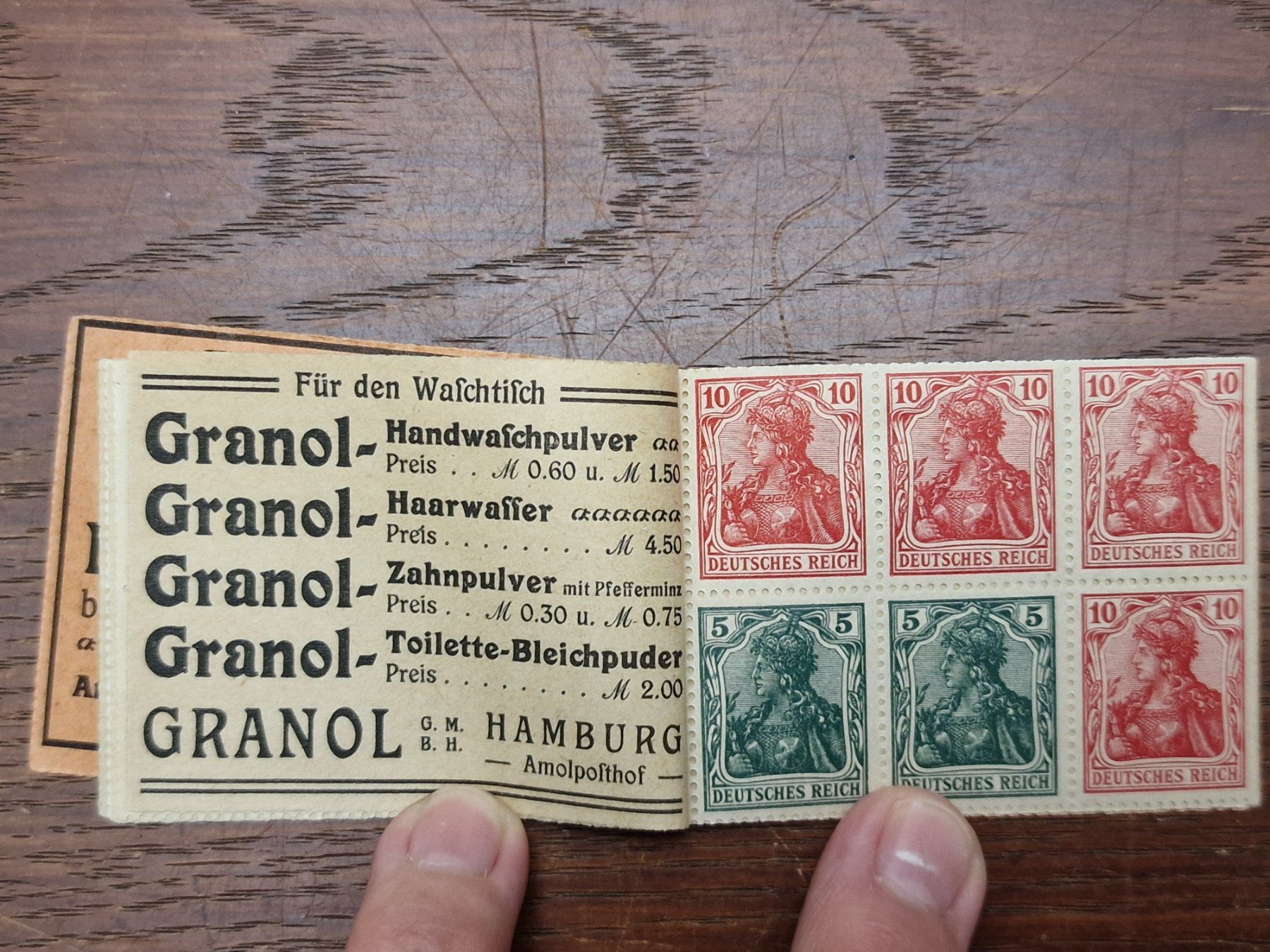 Alle Briefmarken: DEUTSCHES REICH Markenheft 1920 ** / 13A – Gebraucht aus Aesch LU von briefmarken.uray 4