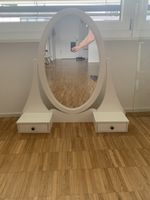 Ikea Hemnes Spiegelaufsatz mit Glasplatte für Kommode