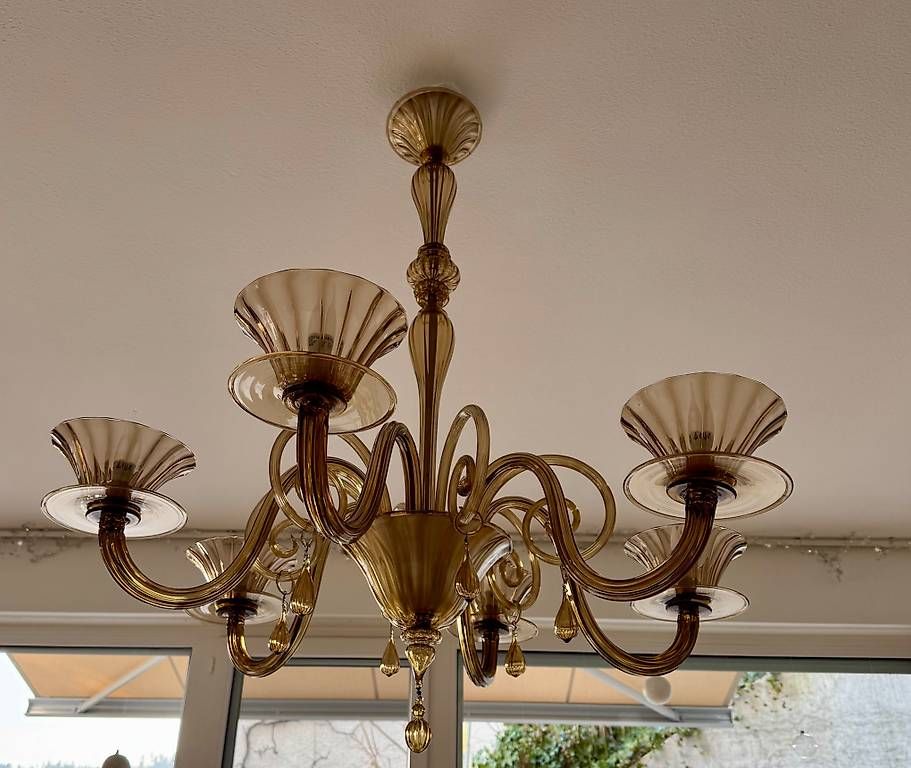 Kronleuchter & Deckenlampen: Lustre de Murano style art deco – Gebraucht aus La Tour-de-Peilz von rossofiorentino 1