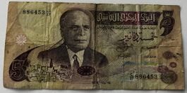 Tunesien 5 Dinars 1973