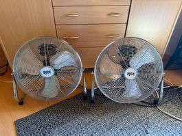 AYCE Standventilator 2er Set Metall chrom gebraucht