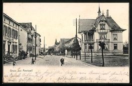 Amriswil, Strassenpartie mit Restaurant