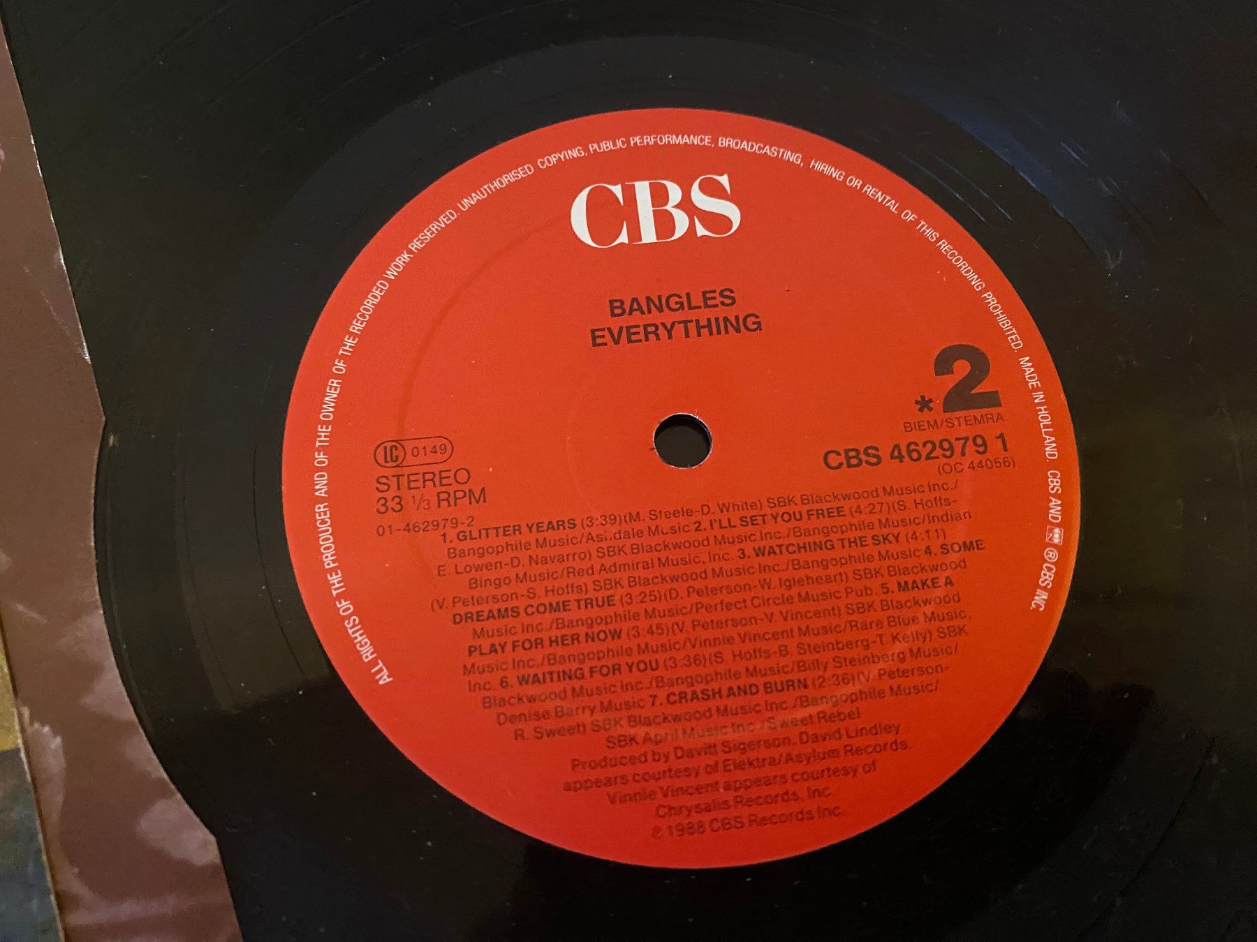 Schallplatten: Vinyl: The Bangles – Everything (1988) – Gebraucht aus Lengnau BE von riodac 1