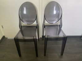 2 chaises Kartell Victoria Ghost Philippe Starck originales