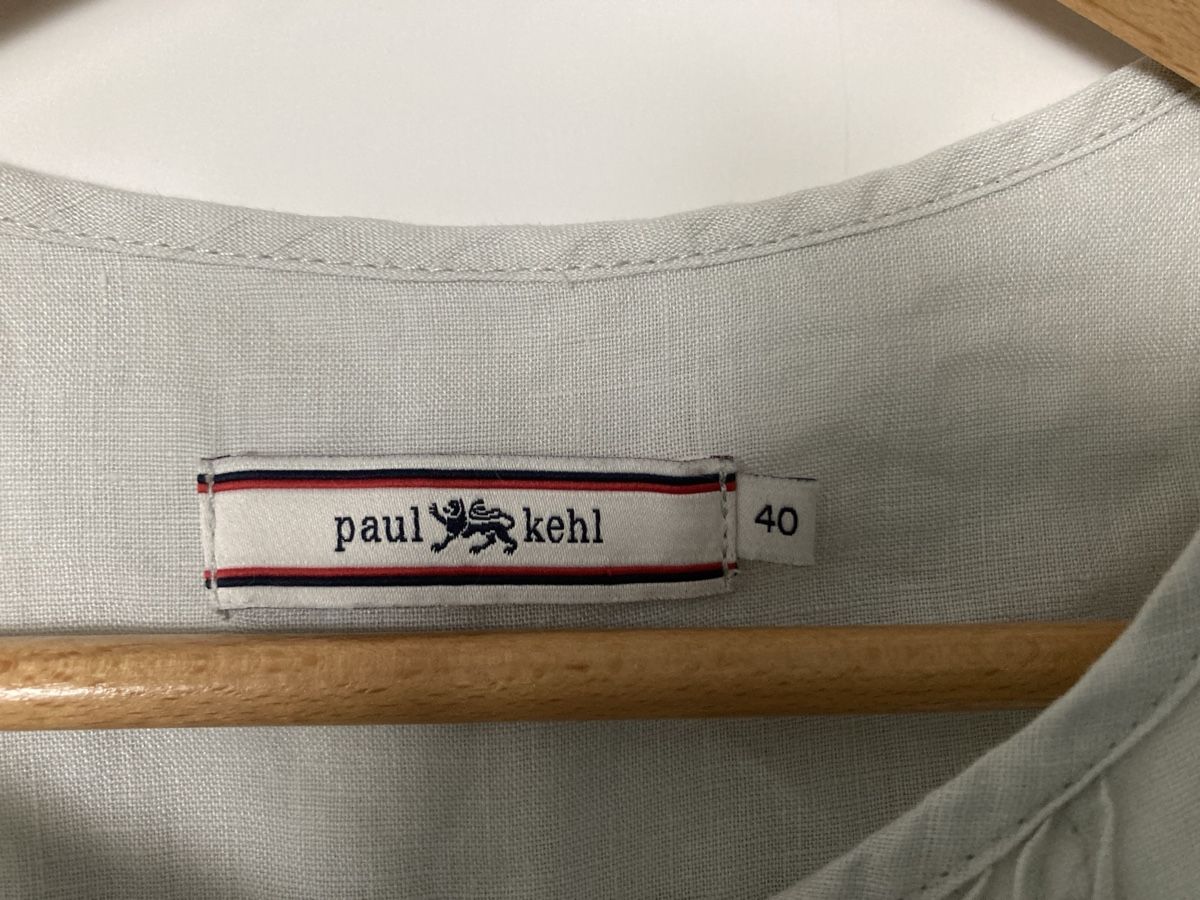 Paul Kehl Top: 100% Leinenbluse Ärmellos Grösse 40 Hellgrau Leinen – Usato da Frenkendorf venduto da Bleandro 1