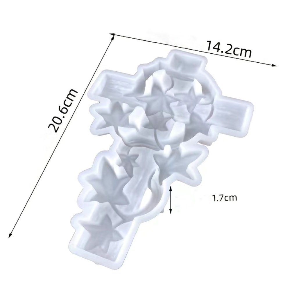 Teglie da forno: Giessform Silikonform Betonform Kreuz Efeu – Nuovo e nell'imballaggio originale da Kaltbrunn venduto da schere-stein-papier 1