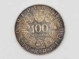 Gedenkmünze 100 Schilling Österreich 1976 Silber