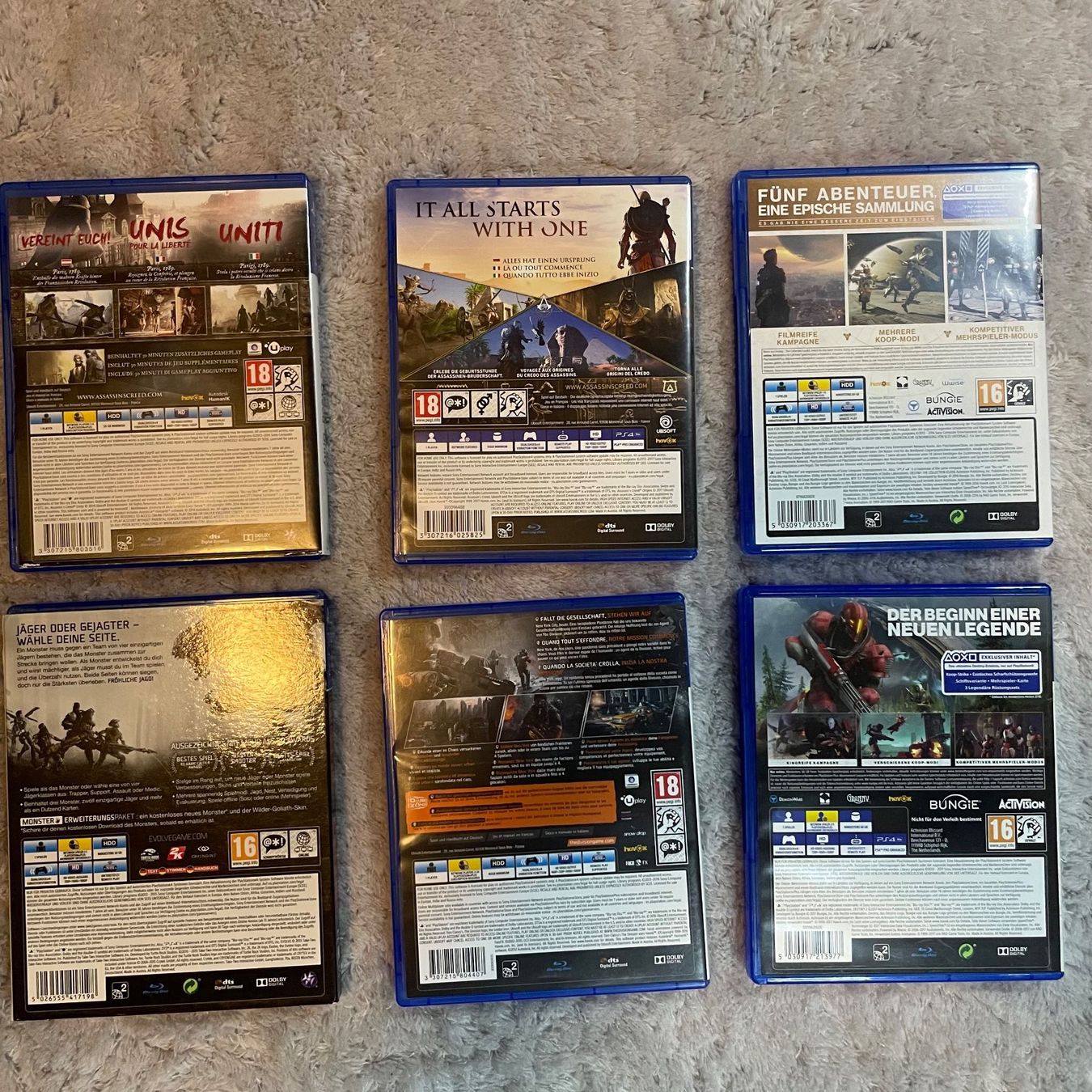 Sony Giochi: PS4 Spiele Sammlung Bundle Assassin’s Creed Destiny Evolve – Usato da Bubikon venduto da SwissSecondLife 1