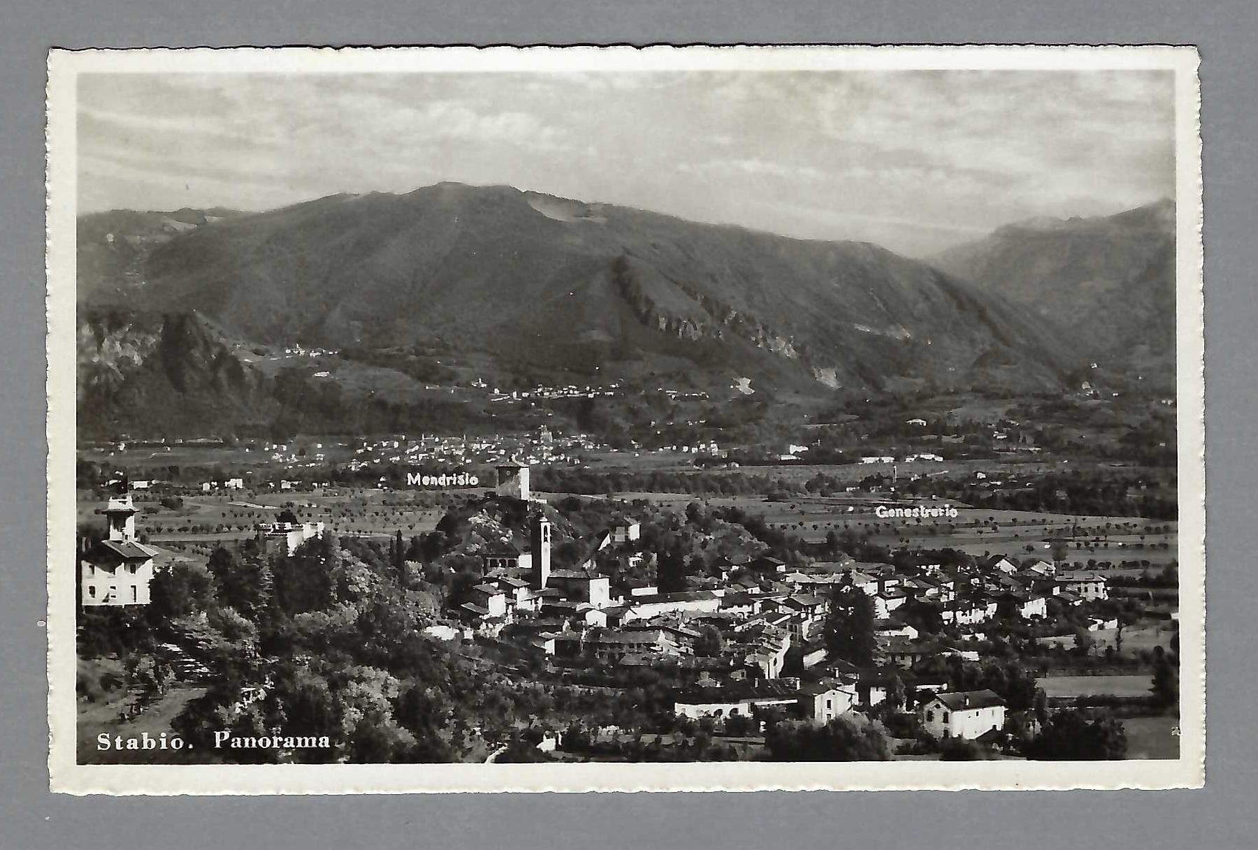 Cartoline postali: STABIO, K-0 1951, BELLA VEDUTA – Usato da Pura venduto da ulisse1957