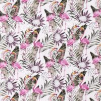 Musselin Flamingos weiss