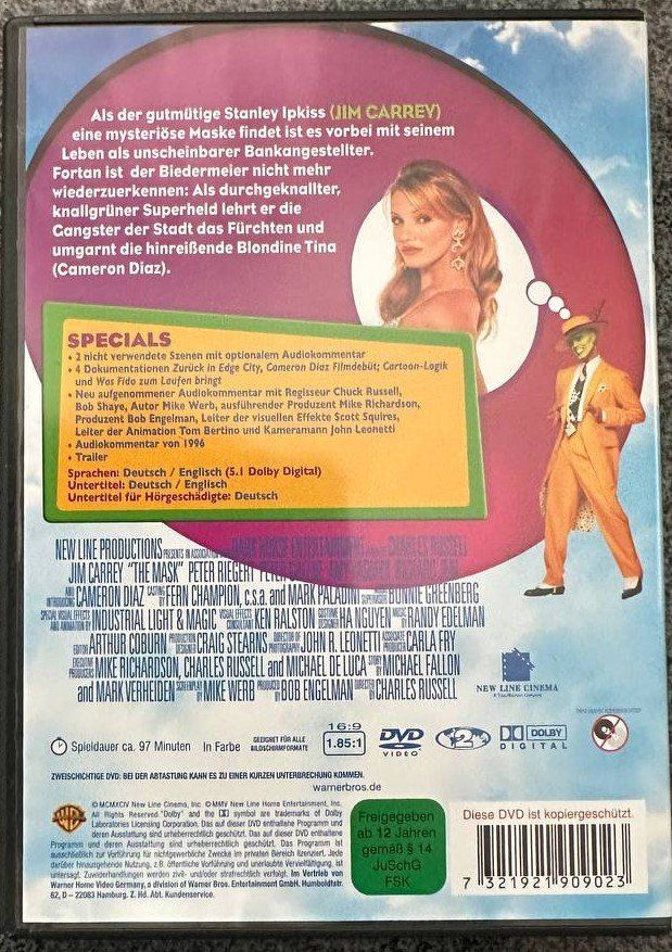 Alle DVDs: Die Maske 1+2 DVD Set, Jim Carrey – Gebraucht aus Beringen von Mantafisch1 1