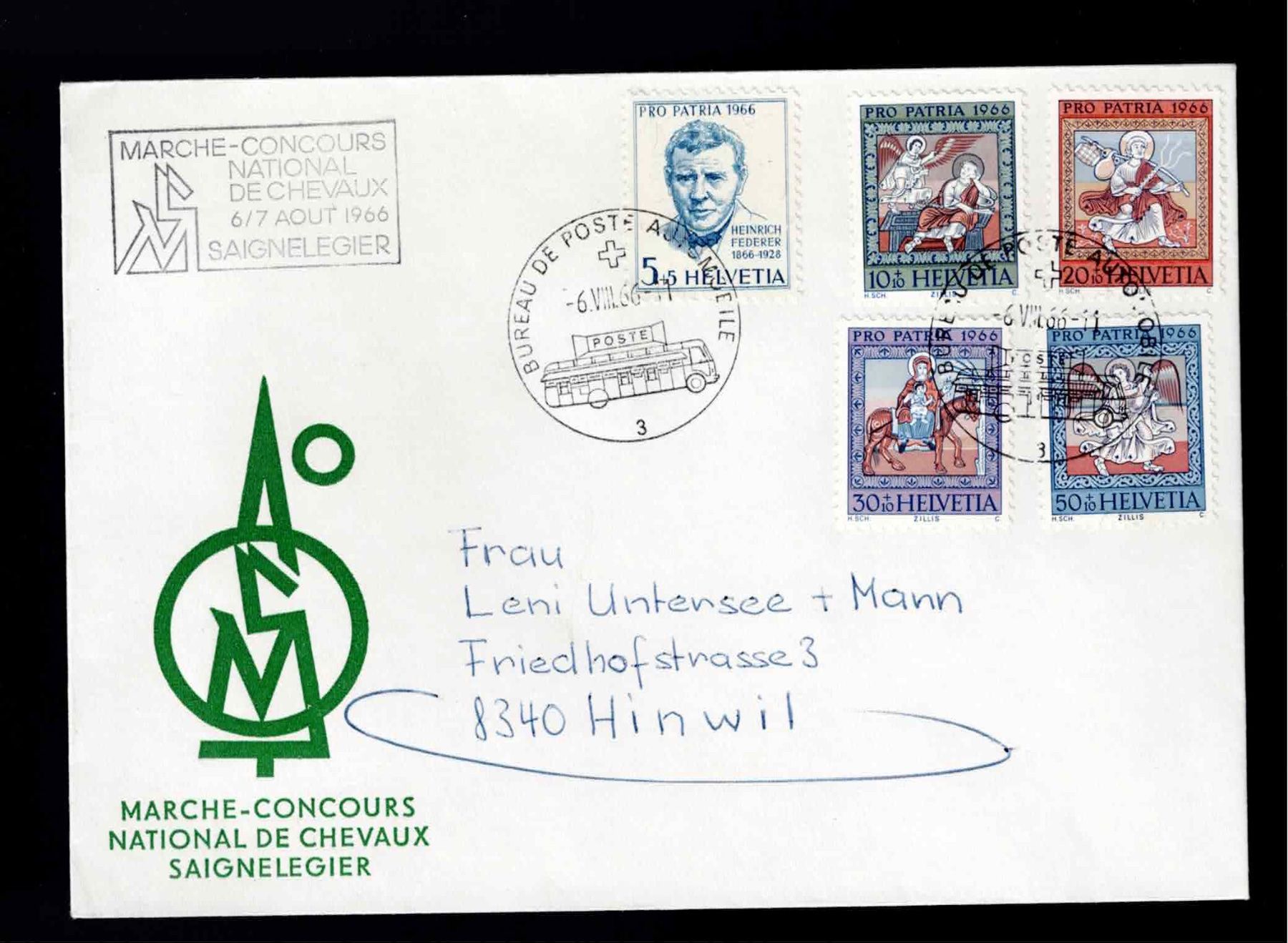 Tutti i francobolli: CH FDC Pro Patria Satz 1966 – Usato da Koblenz venduto da Markenhimmel