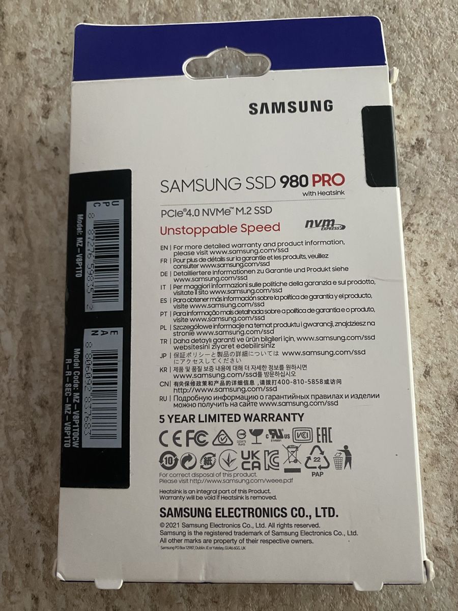 Samsung Schede di memoria: Samsung 980 Pro 1TB – Nuovo e nell'imballaggio originale da Schmitten FR venduto da mat_gvs8 1