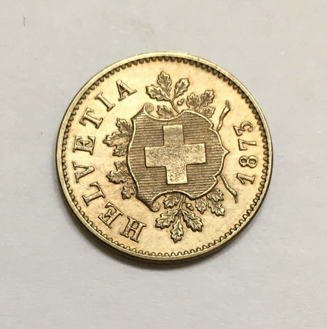 Tutti le monete: 1873 10 Rappen unz – Nuovo (secondo la descrizione) da Kirchberg SG venduto da Z-Collection 1