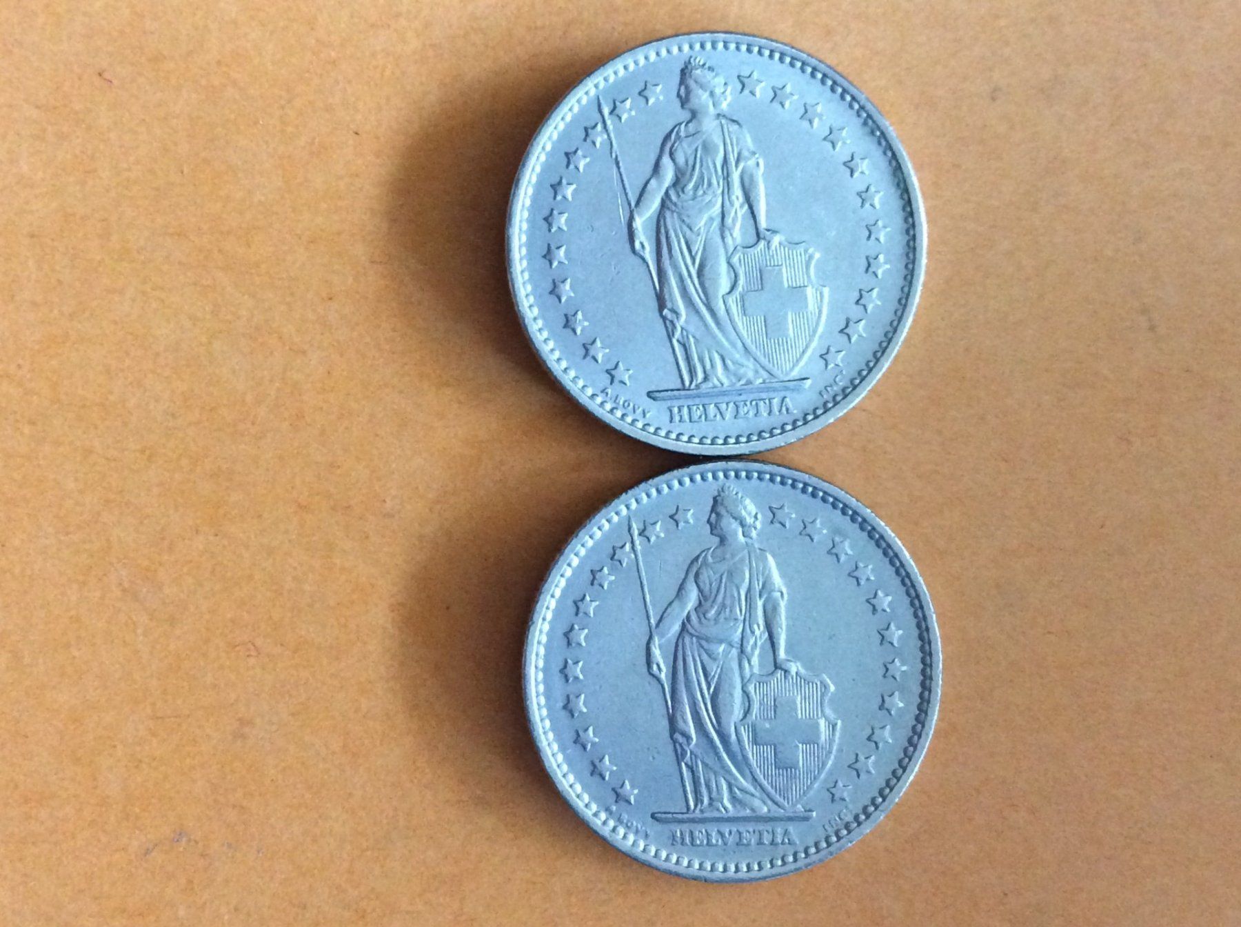Toutes les monnaies: 2 francs 1968 - 1969   Belles – D'occasion à Genève par pie_fh2d 1