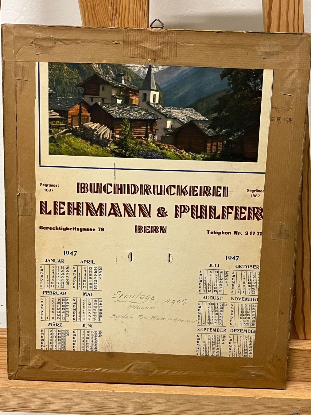 Dipinti: G. OESTERHELD 1906 Ermitage Arlesheim – Usato da Basel venduto da PAUL_ART 7