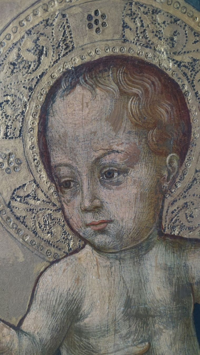 Dipinti: Dipinto Antico Madonna con Bambino – Usato da Genève venduto da Atelier.Curio 7