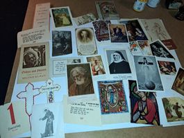 Alte Andachtsbilder Sammlung, religiöse Motive, Vintage 30 