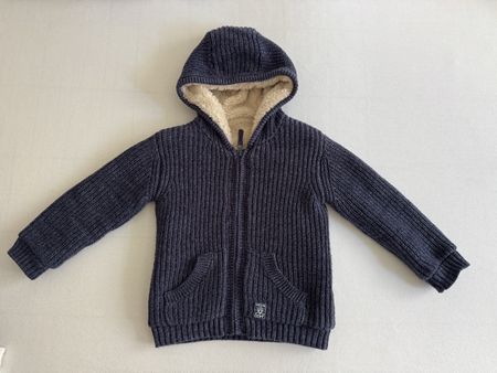 Winter-Jacke/Cardigan mit Kapuze, Grösse 98 Top Zustand