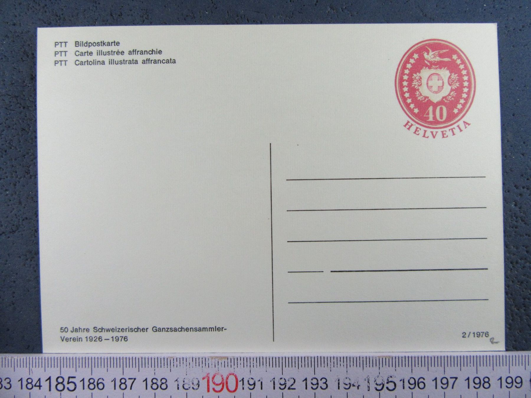 Cartoline postali: BASLER-TAUBE 1867 ENTWURF HUTTER PTT BILDPOST-AK BS – Usato da Ettingen venduto da Hausi4711 1