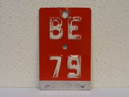 BE 79 VELONUMMER - FAHRRADSCHILD