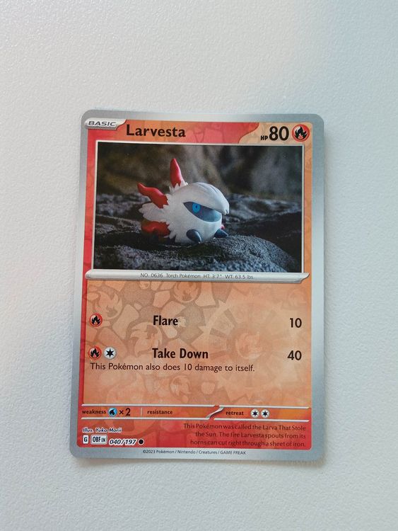 Ignivor Larvesta Obsidian Flames Pokemon Reverse Holo Kaufen auf
