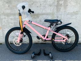 20 Zoll Kinderfahrrad Mountainbike Singlespeed Rosa NEU